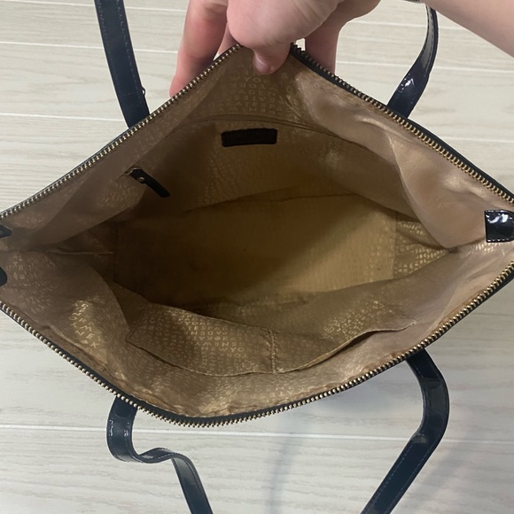 *Kate Spade Black patent leather shoulder tote bag - Picture 9 of 15